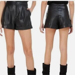 Generation Love NWT Vegan Leather Black Shorts